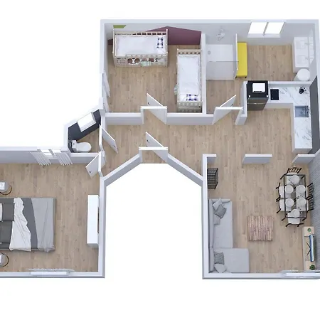 L'appart K-za Wifi Fibre Checkin Auto 6 Pers *