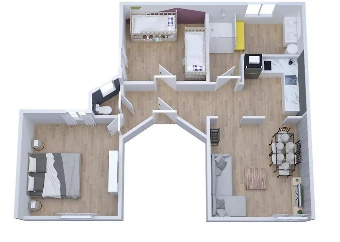 L'appart K-za Wifi Fibre Checkin Auto 6 Pers *